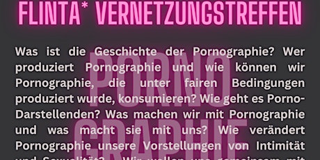 FLINTA*-Vernetzungstreffen: Pornographie primary image