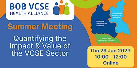 BOB VCSE Health Alliance Summer Meeting - June 2023 primary image