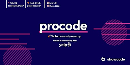 ProCode - Tech Community Meet Up primary image
