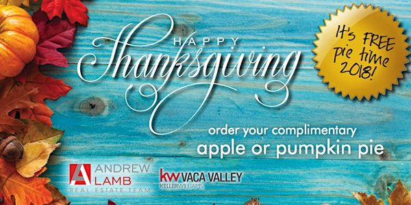 2018 Thanksgiving Pie Giveaway