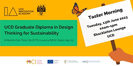 UCD Graduate Diploma in Design Thinking for Sustainability Taster Morning