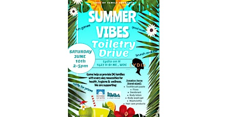 Summer Vibes Toiletry Drive Service Brunch