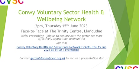Conwy Voluntary Health and Social Care Network primary image