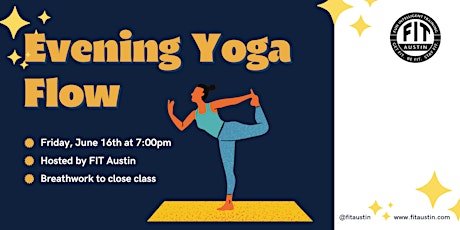Free Community Evening Flow Yoga Class + Breathwork with FIT Austin