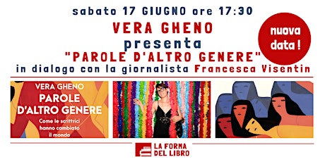 VERA GHENO presenta "PAROLE D'ALTRO GENERE"