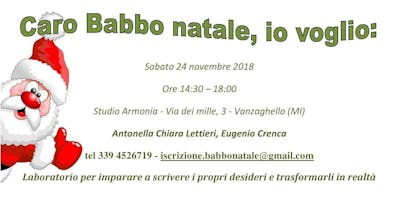 Laboratorio per imparare a trasformare i propri desideri in realtà Laboratorio per imparare a trasformare i propri desideri in realtà
