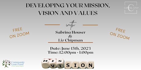 Developing Your Mission, Vision and Values