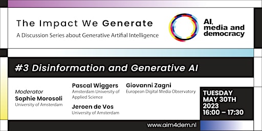 Discussion on Disinformation and Generative AI: 'The Impact We Generate' primary image
