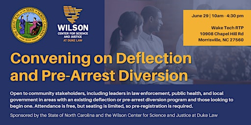 Convening on Deflection and Pre-Arrest Diversion in North Carolina