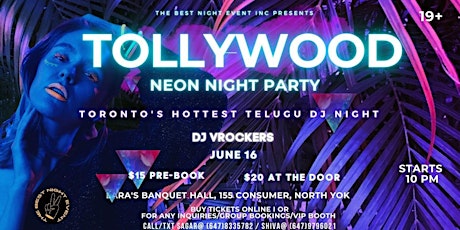 Tollywood Neon Party - Telugu DJ Night