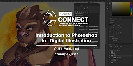 Introduction to Photoshop for Digital Illustration (Online) August 5 - 13
