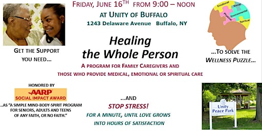 Healing the Whole Person for caregivers, nurses, counselors and ministers primary image