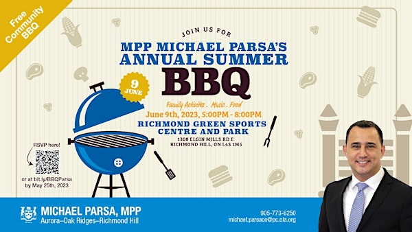 MPP Parsa's Annual Community BBQ