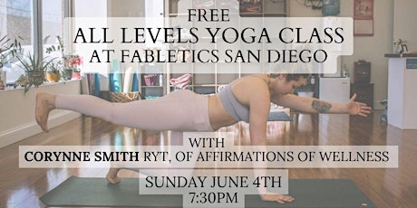 Free yoga at Fabletics San Diego
