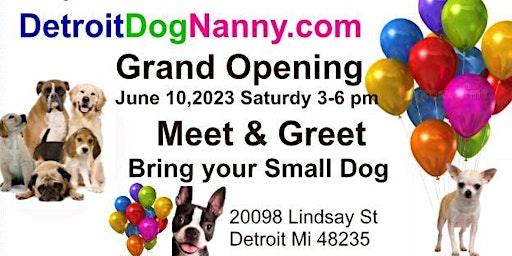 Grand Opening @ Detroit Dog Nanny primary image