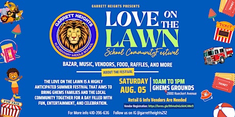 GHEMS Love on the Lawn - School Community Festival