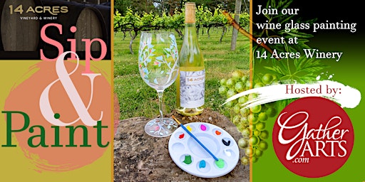 Immagine principale di Spring Sip & Paint at 14 Acres Winery - Wine Glass Edition 