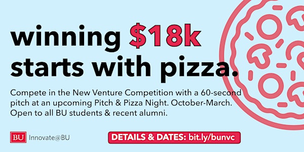 Pitch & Pizza 2018-19 (part of the New Venture Competition)