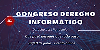 Imagen principal de Congreso de derecho digital: Derecho Post Pandemia