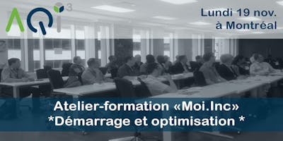 Atelier-formation Moi.Inc *Partir à son compte*