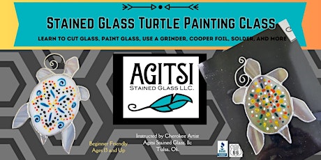 Stained Glass Painted Turtle Shell Make and Take