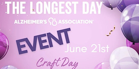 Crafting Party and Auction to benefit the Alzheimer’s Association