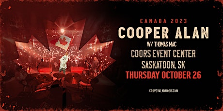 Cooper Alan VIP Meet & Greet Experience w/ Thomas Mac - Saskatoon, SK