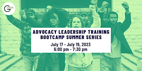 Hauptbild für Advocacy Training Leadership  Bootcamp Summer Series 2023