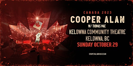 Cooper Alan VIP Meet & Greet Experience w/ Thomas Mac - Kelowna, BC