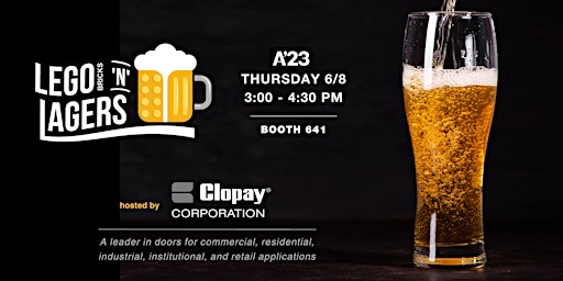 LEGO Bricks 'n' Lagers Happy Hour at A'23 Booth #641 primary image