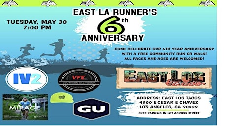 Imagem principal de East LA Runners 6th Year Anniversary!