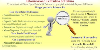 InformAzione 2° evento - I Cittadini del Futuro -Marineo 18 Novembre InformAzione 2° evento - I Cittadini del Futuro -Marineo 18 Novembre