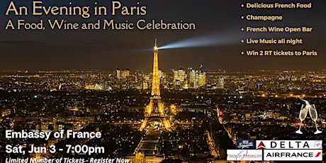 An evening in Paris! Embassy of France- Reception and dinner