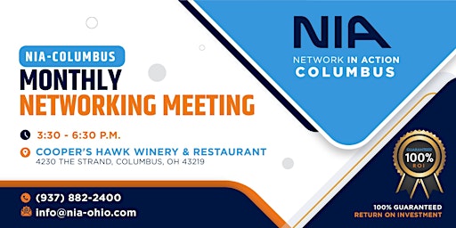 Network In Action - COLUMBUS: Monthly Networking Meeting primary image