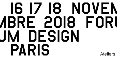 Image principale de Forum Design de Paris — Atelier Espèces sans Espaces
