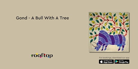 Gond - A Bull With A Tree