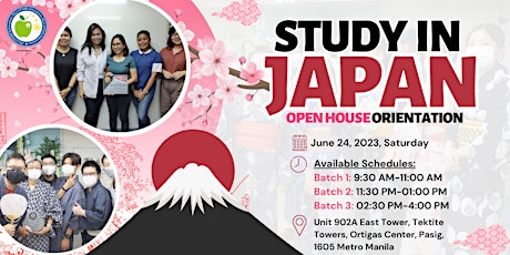 STUDY IN JAPAN (OPEN HOUSE ORIENTATION)
