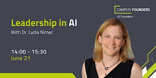 Leadership in AI with Dr. Lydia Nimec primary image