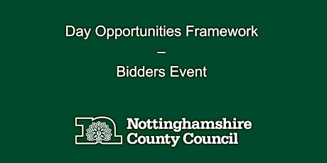 Image principale de Day Opportunities Framework – Bidders Event
