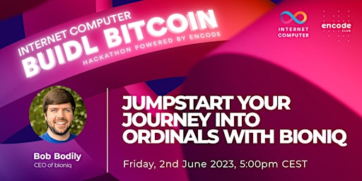 ICP BUIDL Bitcoin Hack: Jumpstart your Journey into Ordinals with Bioniq primary image