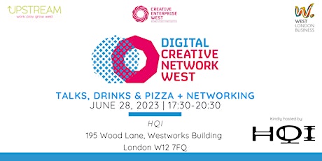 Digital Creative Network west- Showcase talks, Drinks + Pizza