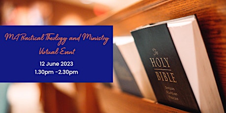 Postgraduate Open Event, MA  Practical Theology & Ministry - 12th June 2023