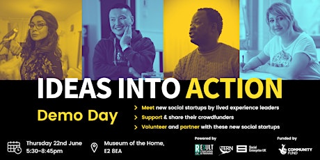 Primaire afbeelding van Ideas into Action: Lived experience leaders introduce their startups