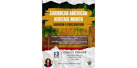 Caribbean American Heritage Month Luncheon and Proclamation