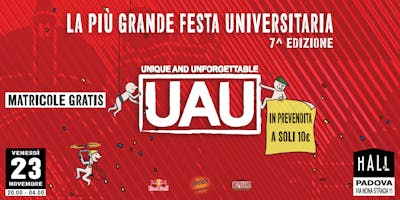 UAU - Festa delle Matricole 2018 UAU - Festa delle Matricole 2018