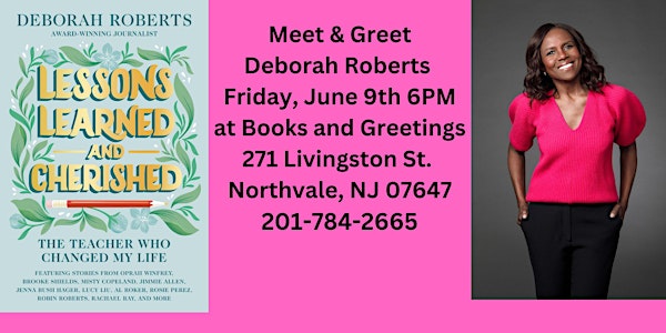 Deborah Roberts Book Signing Friday, June 9th 6PM