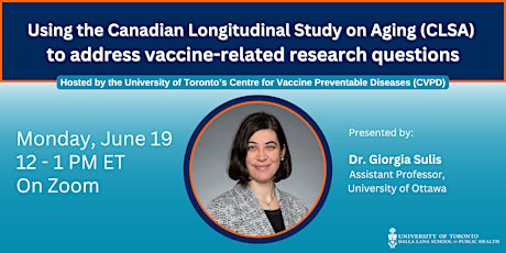 Using the CLSA to address vaccine-related research questions