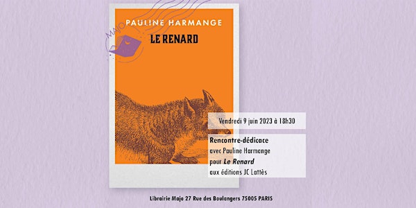 Rencontre-dédicace avec Pauline Harmange pour Le Renard