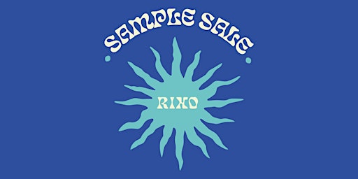 Imagem principal de RIXO Sample Sale- Saturday 3rd June