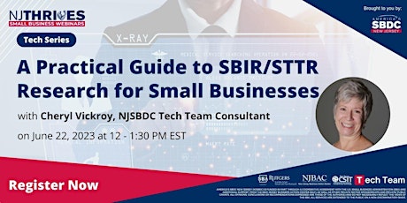 Tech Series: A Practical Guide to SBIR/STTR Research for Small Businesses